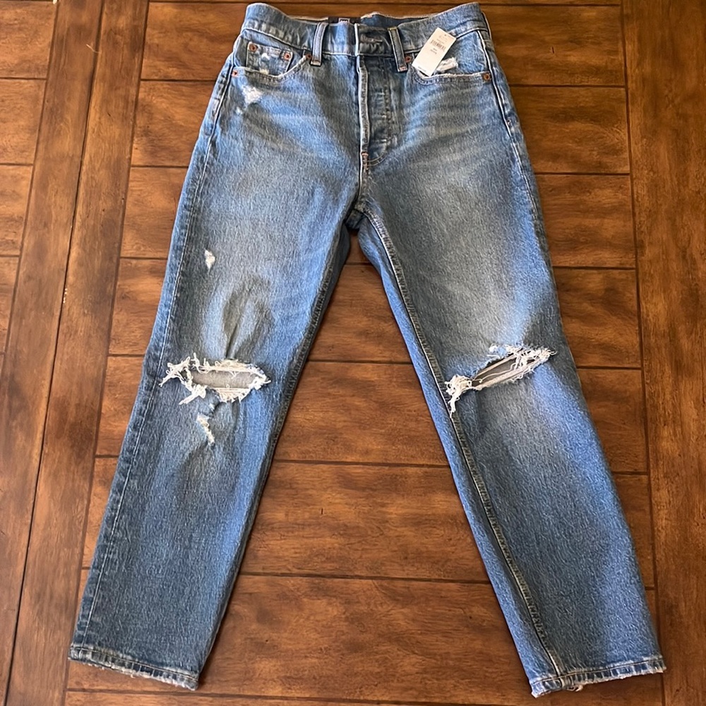 Gap high rise cheeky straight jeans